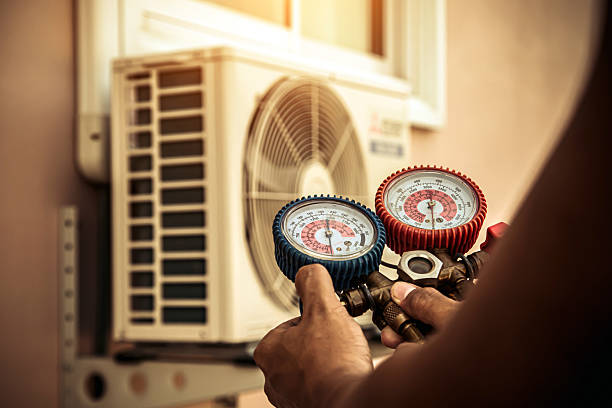 Professional Ductwork Repair technician working in Kirkville, NY